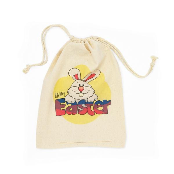 Calico Bags | Easter Bags – Bunny On Yellow – Calico Bags 20Cm X 30Cm With Drawstrings Bags Calico Bags