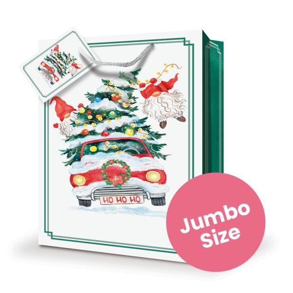 Christmas Bags | Christmas Bags – Crazy Tree & Car – Jumbo Christmas Christmas Bags