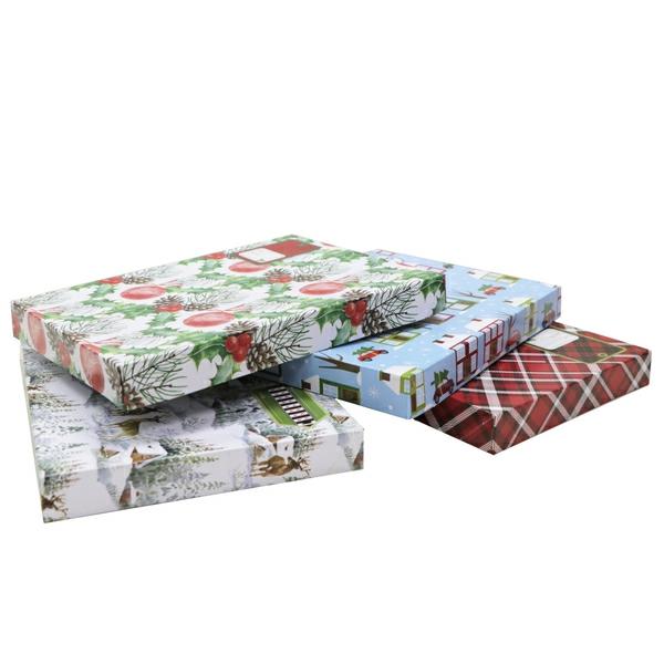 Christmas Boxes | 4Pk – Christmas Gift Boxes – 4 Boxes – Small Christmas Christmas Boxes