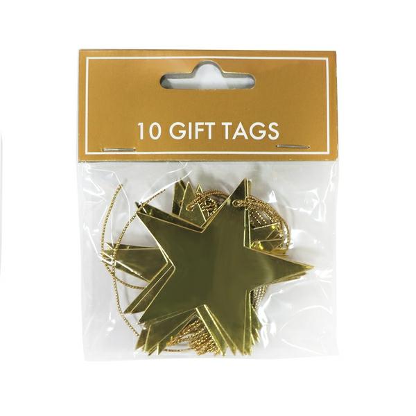 Christmas Tags & Accessories | Gift Tags – Gold Stars – 10 Pack Christmas Christmas Tags & Accessories