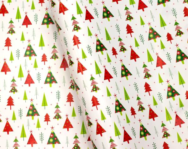 Christmas Wrapping Paper | Christmas Wrapping Paper – 500Mm X 60M – Geometric Christmas Trees Christmas Christmas Wrapping Paper