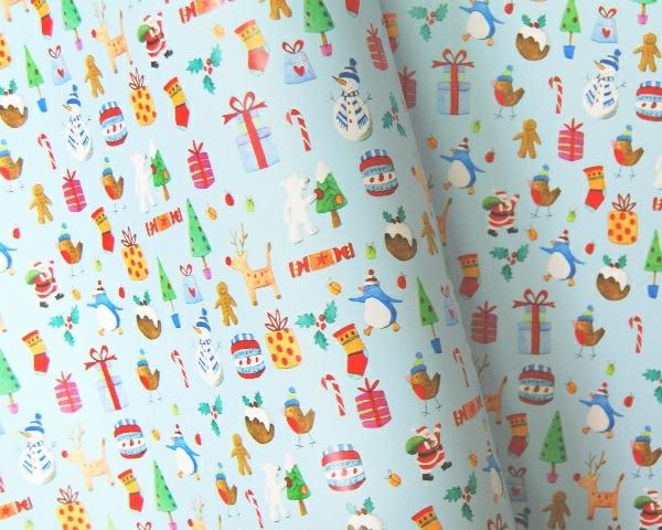 Christmas Wrapping Paper | Counter Roll – 500Mm X 60M – Christmas Wrapping Paper – Fun Kids Christmas Design Christmas Christmas Wrapping Paper