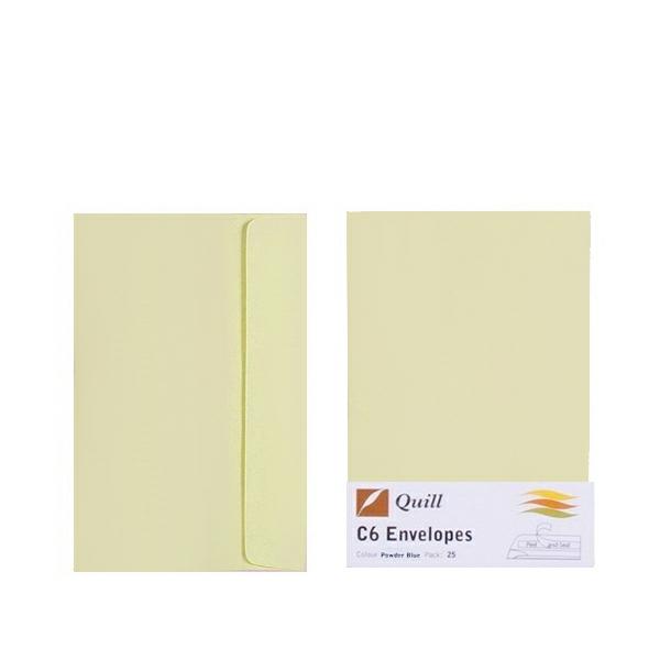 Envelopes | Cream C6 Envelopes – Pack Of 25 – 80Gsm By Quill Envelopes Envelopes