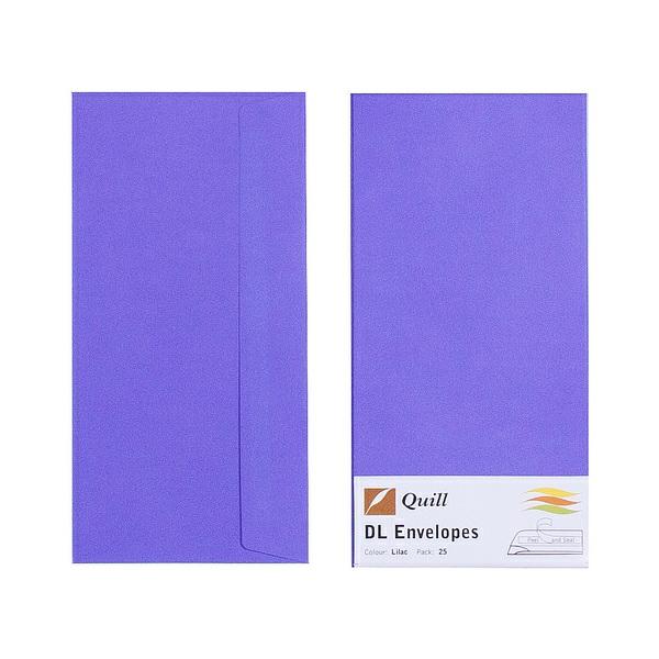 Envelopes | Lilac Dl Envelopes – Pack Of 25 – 80Gsm By Quill Envelopes Envelopes