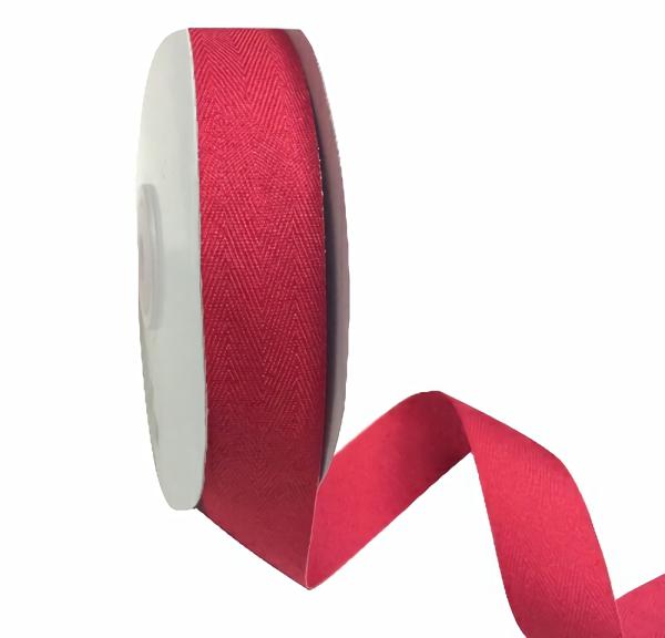 Fabric Ribbon – Patterned & Other | Red Bias Ribbon – 25Mm X 25M Ribbons Fabric Ribbon - Patterned & Other