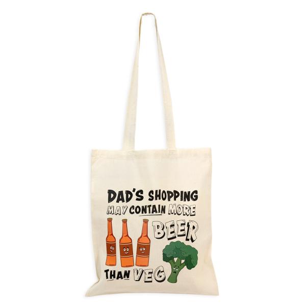 Father’s Day Bags | Dad’s Shopping’ Father’s Day Bag – Natural Calico Bag 37Cm X 42Cm With Two Long Handles Bags Father's Day Bags