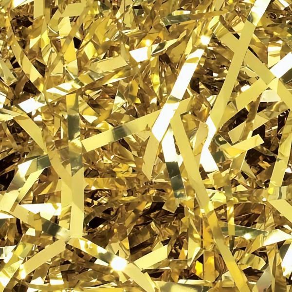 Foil & Iridescent Shreds | Foil Metallic Shreds – 1Kg – Metallic Gold Foil & Iridescent Shreds Foil & Iridescent Shreds