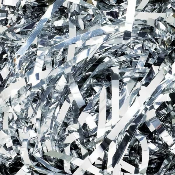 Foil & Iridescent Shreds | Foil Metallic Shreds – 1Kg – Metallic Silver Foil & Iridescent Shreds Foil & Iridescent Shreds