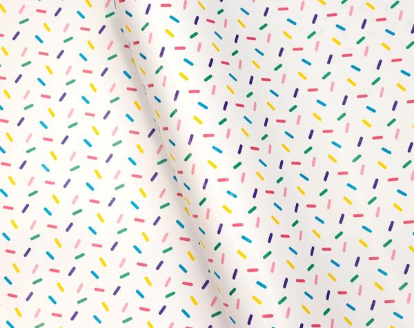 Gift Wrap Paper Rolls – Bulk | Wrapping Paper – 500Mm X 60M – Sprinkles On White Gift Wrap Paper Rolls - Bulk Gift Wrap Paper Rolls - Bulk