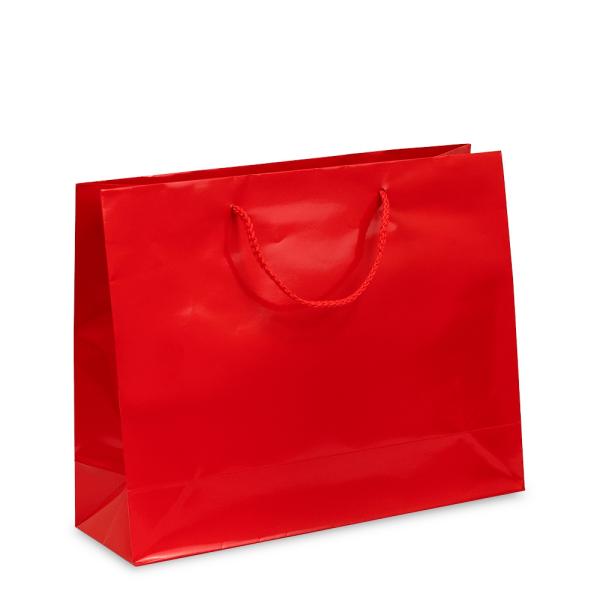 Glossy & Matt Gift Bags – Rope Handles | Gift Carry Bags – Glossy Red – Boutique Bags Glossy & Matt Gift Bags - Rope Handles