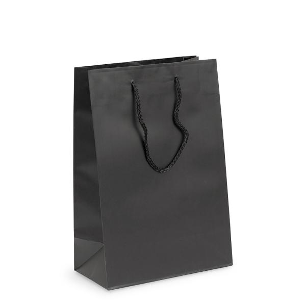 Glossy & Matt Gift Bags – Rope Handles | Gift Carry Bags – Matt Black – Medium/Large Bags Glossy & Matt Gift Bags - Rope Handles