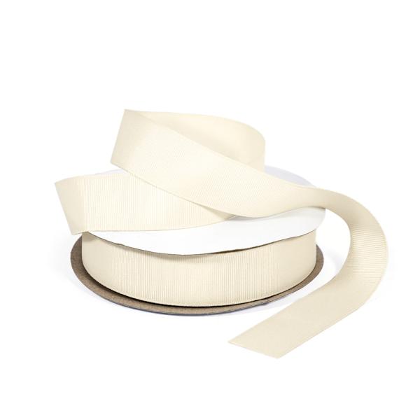 Grosgrain Ribbon | Grosgrain Ribbon – 25Mm X 25M – Ivory Grosgrain Ribbon Grosgrain Ribbon