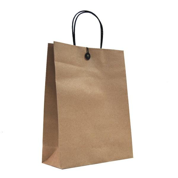 Kraft Paper Bags – Premium | Kraft Bags – Premium Kraft Brown Bags With Cotton String & Button Closure – Medium Large Bags Kraft Paper Bags - Premium