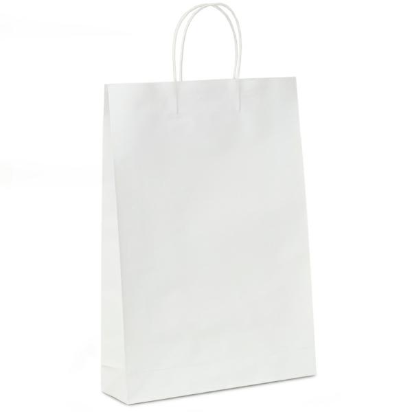 Kraft Paper Bags – Twisted Handles | Kraft Bags – Large – White Bags Kraft Paper Bags - Twisted Handles