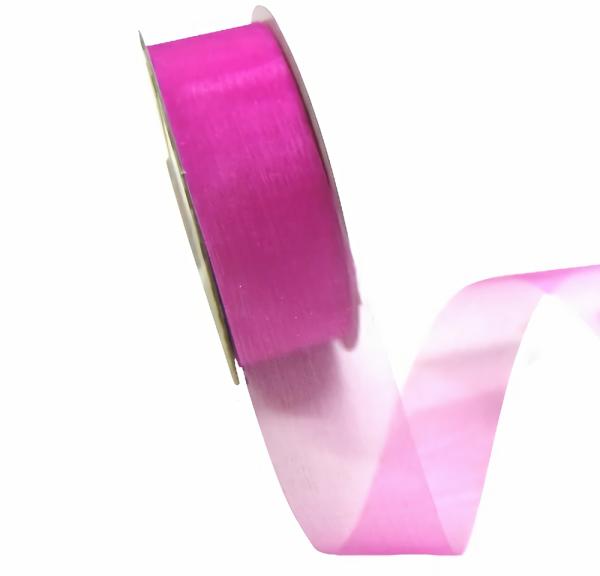 Organza Ribbon | Sheer Organza Cut Edge Ribbon – 25Mm X 50M – Rosebloom Hot Pink Organza Ribbon Organza Ribbon