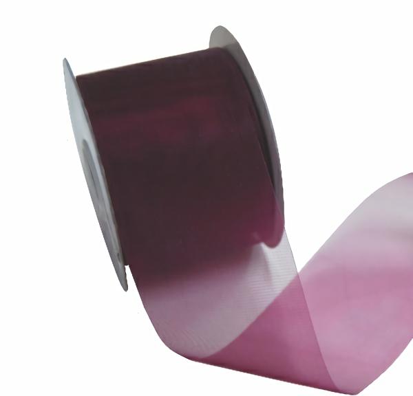 Organza Ribbon | Sheer Organza Cut Edge Ribbon – 50Mm X 25M – Burgundy Organza Ribbon Organza Ribbon