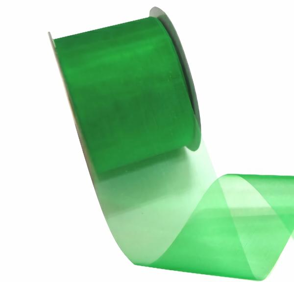 Organza Ribbon | Sheer Organza Cut Edge Ribbon – 50Mm X 25M – Emerald Green Organza Ribbon Organza Ribbon