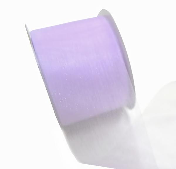 Organza Ribbon | Sheer Organza Cut Edge Ribbon – 50Mm X 25M – Lavender Organza Ribbon Organza Ribbon