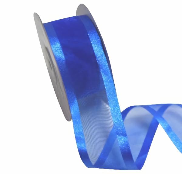 Organza Ribbon | Sheer Organza Satin Edge Ribbon – 38Mm X 25M – Royal Blue Organza Ribbon Organza Ribbon