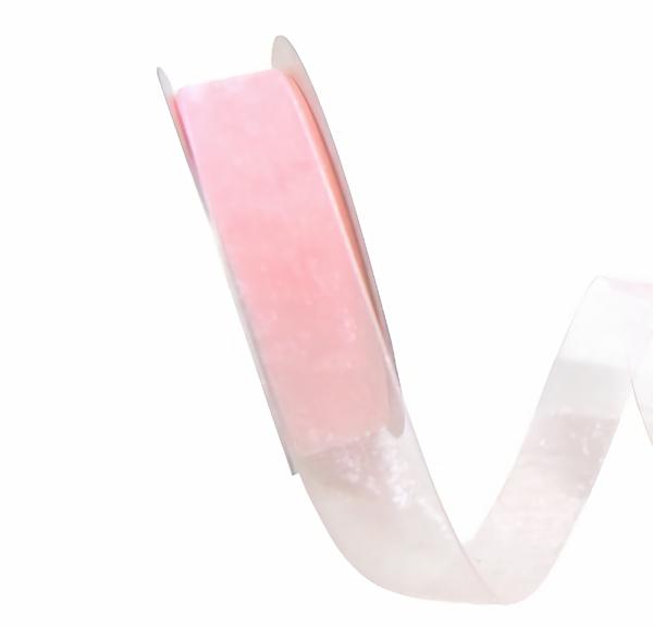 Organza Ribbon | Sheer Organza Woven Edge – 25Mm X 25M – Light Pink Organza Ribbon Organza Ribbon