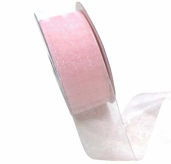 Organza Ribbon | Sheer Organza Woven Edge – 38Mm X 25M – Light Pink Organza Ribbon Organza Ribbon