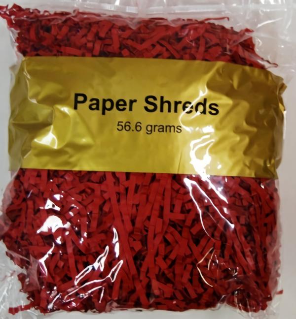 Paper Shreds | Paper Shreds – 56.6Grams – Red Paper Shreds Paper Shreds