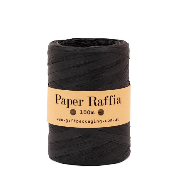 Paper Twine & Paper Raffia | Paper Raffia – 5Mm X 100Metres – Black Paper Twine & Paper Raffia Paper Twine & Paper Raffia