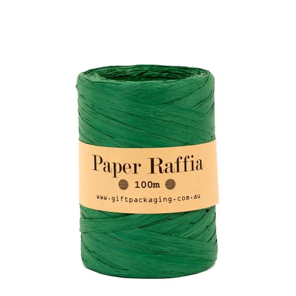 Paper Twine & Paper Raffia | Paper Raffia – 5Mm X 100Metres – Dark Green Paper Twine & Paper Raffia Paper Twine & Paper Raffia