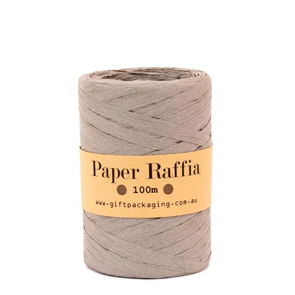 Paper Twine & Paper Raffia | Paper Raffia – 5Mm X 100Metres – Grey/Silver Paper Twine & Paper Raffia Paper Twine & Paper Raffia