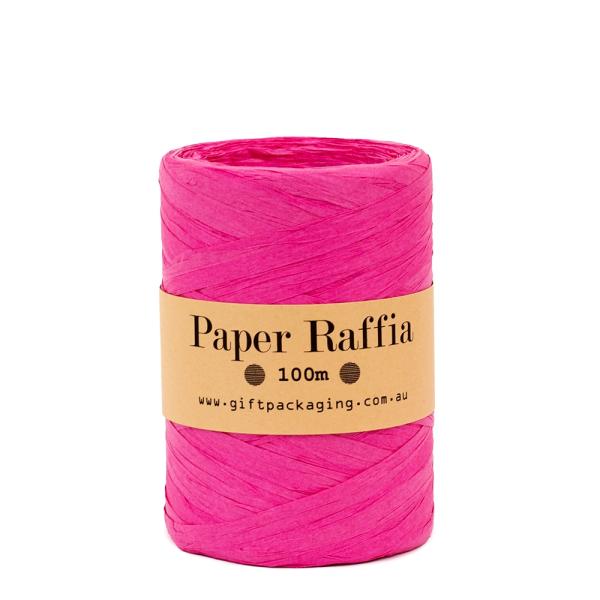 Paper Twine & Paper Raffia | Paper Raffia – 5Mm X 100Metres – Hot Pink Paper Twine & Paper Raffia Paper Twine & Paper Raffia