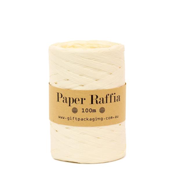 Paper Twine & Paper Raffia | Paper Raffia – 5Mm X 100Metres – Ivory Vanilla Cream Paper Twine & Paper Raffia Paper Twine & Paper Raffia