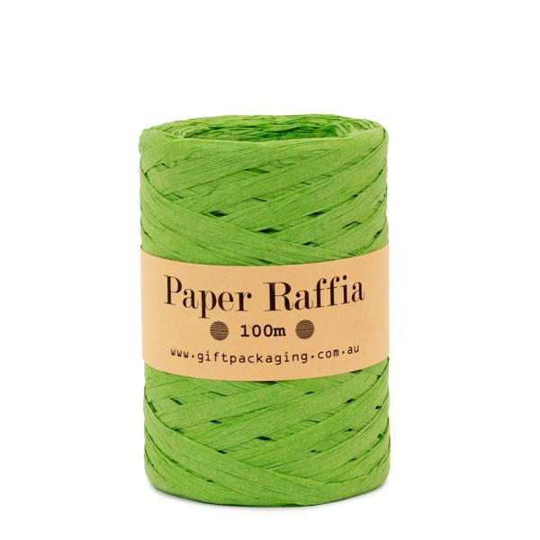 Paper Twine & Paper Raffia | Paper Raffia – 5Mm X 100Metres – Lime Green Paper Twine & Paper Raffia Paper Twine & Paper Raffia