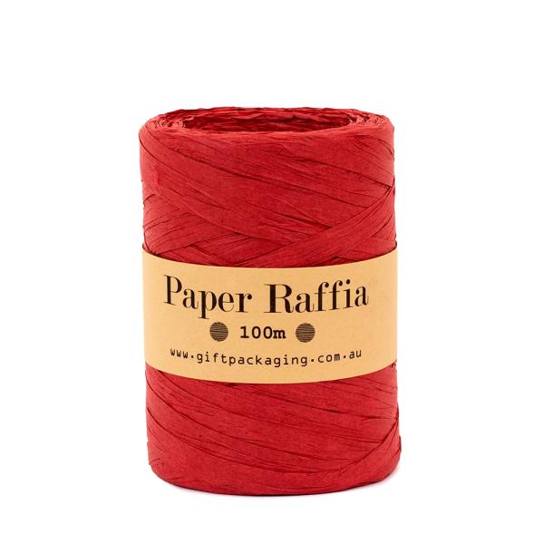 Paper Twine & Paper Raffia | Paper Raffia – 5Mm X 100Metres – Red Paper Twine & Paper Raffia Paper Twine & Paper Raffia