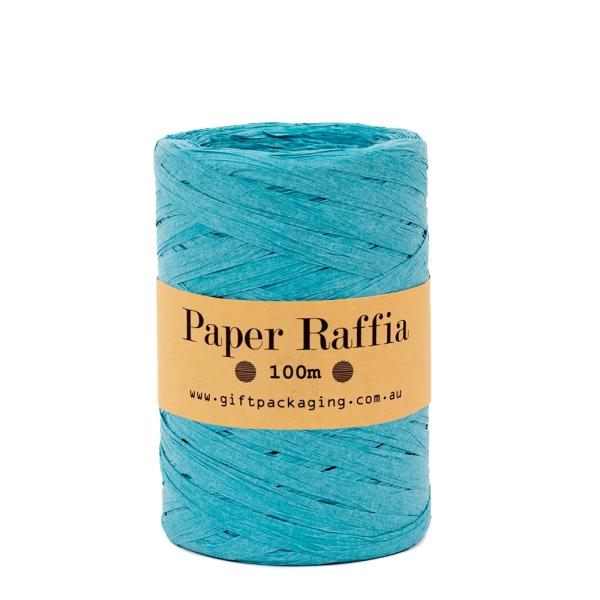 Paper Twine & Paper Raffia | Paper Raffia – 5Mm X 100Metres – Turquoise Paper Twine & Paper Raffia Paper Twine & Paper Raffia