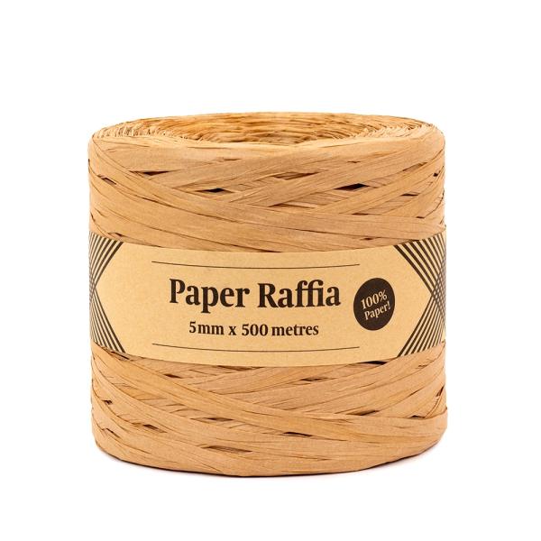 Paper Twine & Paper Raffia | Paper Raffia – 5Mm X 500 Metres – Kraft Brown Paper Twine & Paper Raffia Paper Twine & Paper Raffia