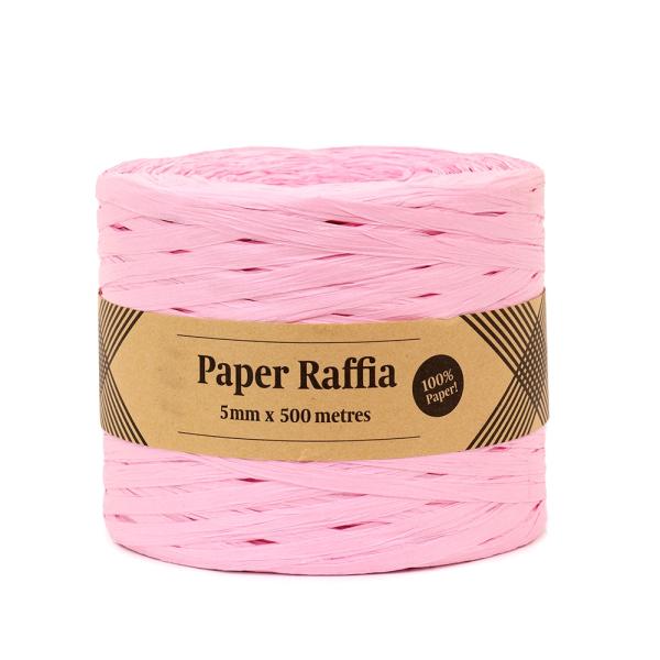 Paper Twine & Paper Raffia | Paper Raffia – 5Mm X 500 Metres – Light Pink Paper Twine & Paper Raffia Paper Twine & Paper Raffia