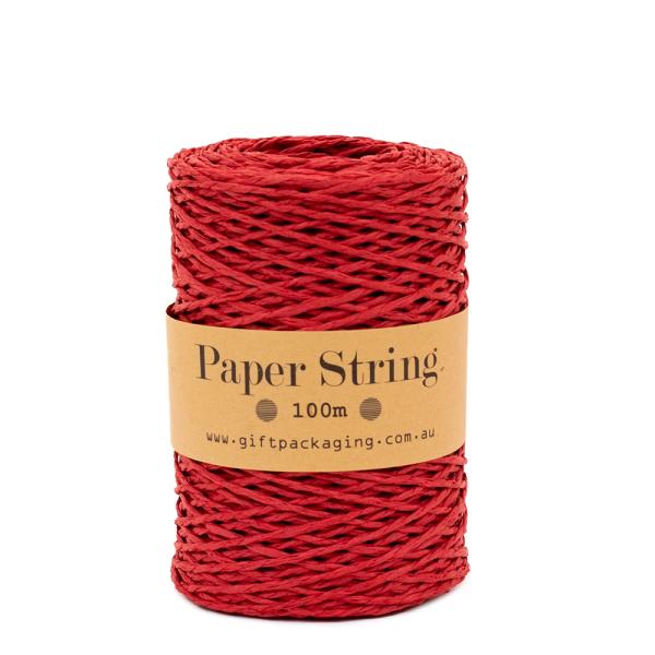 Paper Twine & Paper Raffia | Paper Twine – 2Mm X 100Metres – Red Paper String Paper Twine & Paper Raffia Paper Twine & Paper Raffia