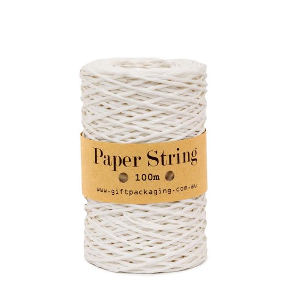 Paper Twine & Paper Raffia | Paper Twine – 2Mm X 100Metres – White Paper String Paper Twine & Paper Raffia Paper Twine & Paper Raffia