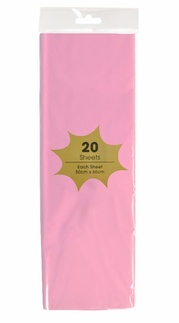 Retail Wrap Packs | Tissue Paper – 20 Sheets – Light Pink Gift Wrapping & Tissue Paper Retail Wrap Packs