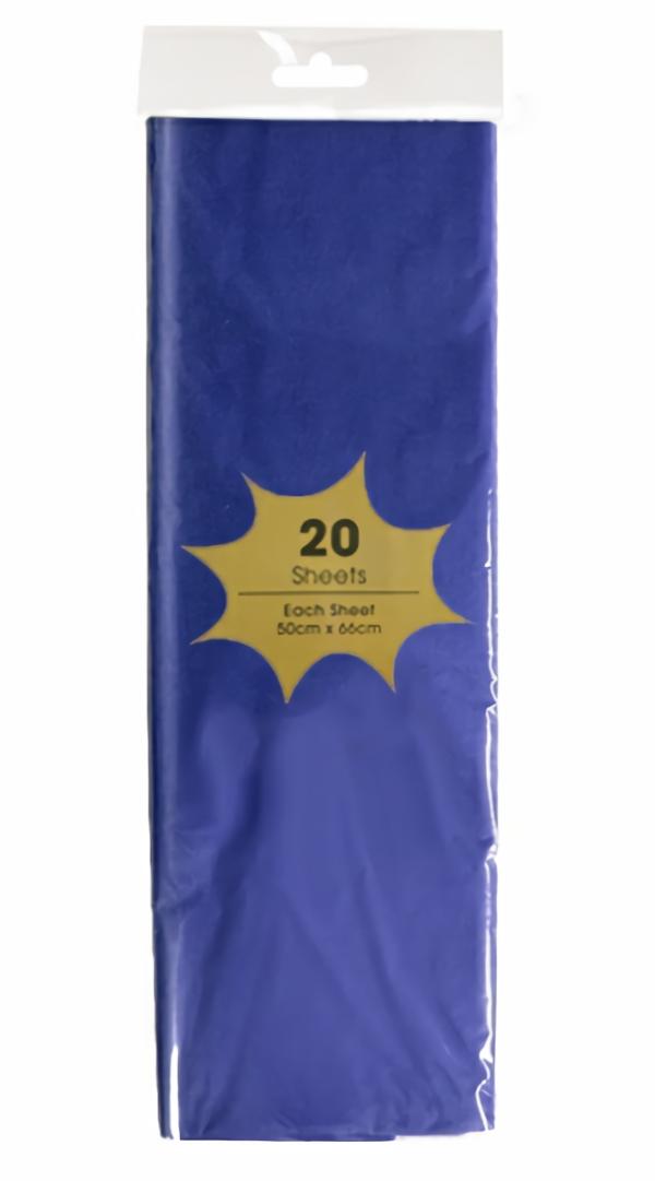 Retail Wrap Packs | Tissue Paper – 20 Sheets – Royal Blue Gift Wrapping & Tissue Paper Retail Wrap Packs