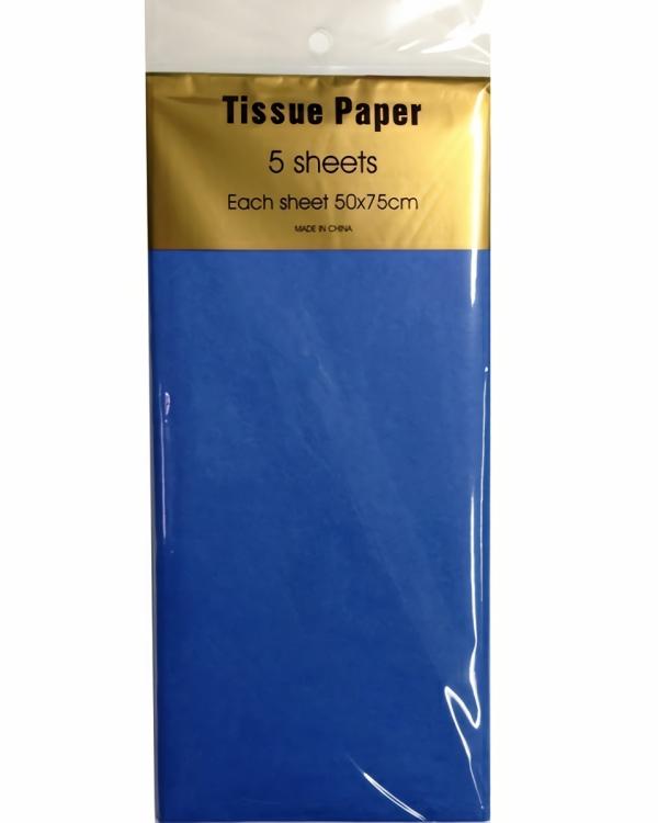 Retail Wrap Packs | Tissue Paper – 5 Sheet – Blue Gift Wrapping & Tissue Paper Retail Wrap Packs