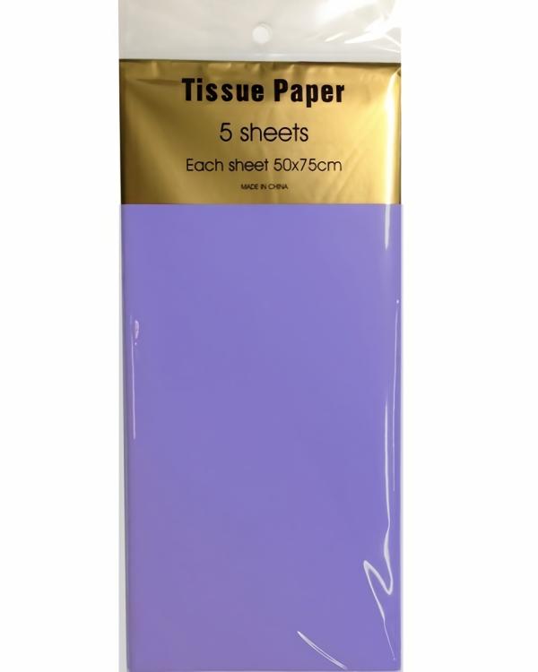 Retail Wrap Packs | Tissue Paper – 5 Sheet – Lilac Gift Wrapping & Tissue Paper Retail Wrap Packs