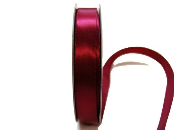 Satin Ribbon | Satin Ribbon – Woven Edge – 15Mm X 30M – Burgundy Ribbons Satin Ribbon