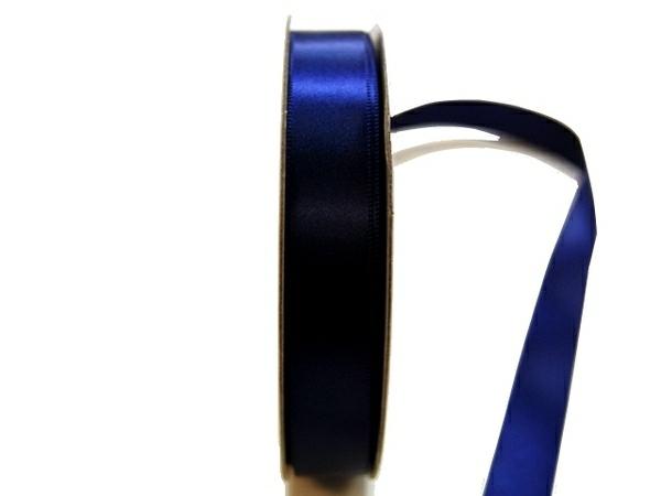 Satin Ribbon | Satin Ribbon – Woven Edge – 15Mm X 30M – Navy Blue Ribbons Satin Ribbon