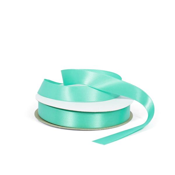 Satin Ribbon | Satin Ribbon – Woven Edge – 15Mm X 30M – Sea Green Ribbons Satin Ribbon