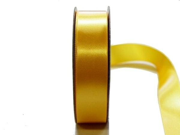 Satin Ribbon | Satin Ribbon – Woven Edge – 25Mm X 30M – Gold Ribbons Satin Ribbon