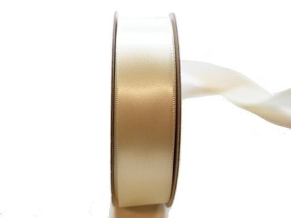 Satin Ribbon | Satin Ribbon – Woven Edge – 25Mm X 30M – Ivory Ribbons Satin Ribbon