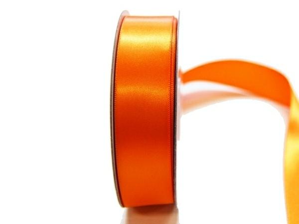 Satin Ribbon | Satin Ribbon – Woven Edge – 25Mm X 30M – Orange Ribbons Satin Ribbon