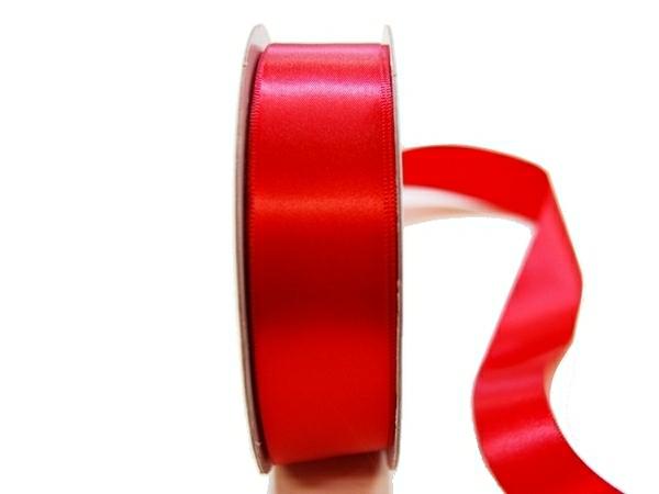 Satin Ribbon | Satin Ribbon – Woven Edge – 25Mm X 30M – Red Ribbons Satin Ribbon