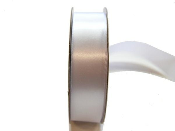 Satin Ribbon | Satin Ribbon – Woven Edge – 25Mm X 30M – White Ribbons Satin Ribbon